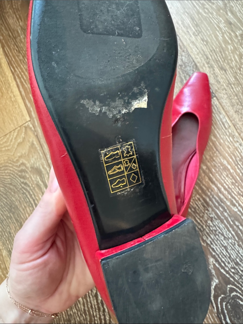 Jeffrey Campbell ‘Hinted’ Ballet Flat in Cherry Red, size 6 - Picture 6 of 7